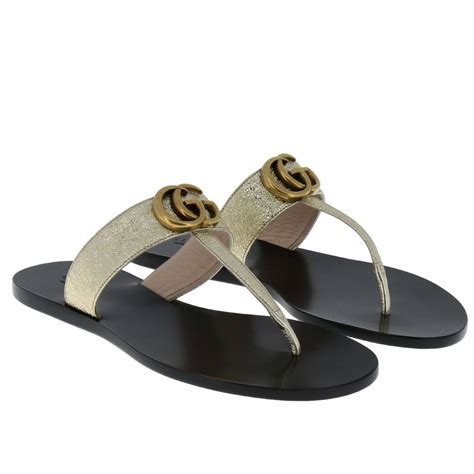 gucci women flat sandals|Flats Gucci Shoes for Women .